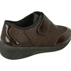 Velcro Del Doctor Cutillas En Piel Combinada Charol Grabado, Piso Pluma Latex Y Planta De Descanso Extraible