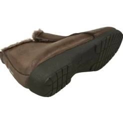 Zapatilla Botin De Doctor Cutillas En Tejido Simil Piel Con Cremallera Lateral Piso De Caucho Y Forro Borreguillo