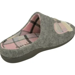 Zapatilla Chinela De Garzon Con Bordado Gorro Manoplas Y Gorro, Planta De Descanso Extraible Con Suela De Caucho