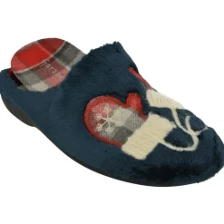 Zapatilla Chinela De Garzon Con Bordado Gorro Manoplas Y Gorro, Planta De Descanso Extraible Con Suela De Caucho