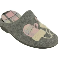 Zapatilla Chinela De Garzon Con Bordado Gorro Manoplas Y Gorro, Planta De Descanso Extraible Con Suela De Caucho
