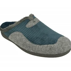 Zapatilla Chinela De Garzon Combinada Pala Pana Con Pano Y Planta De Latex Con Piso De Caucho En Ancho Especial