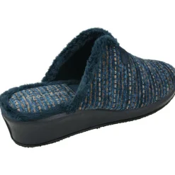 Zapatilla Chinela De Garzon De Pano Aterciopelado Estampado Con Piso De Cuna Esponja.