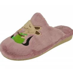Zapatilla Chinela De Garzon En Pano Dacha Con Estampado Caperucita Y Piso Microporoso