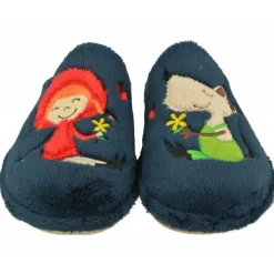 Zapatilla Chinela De Garzon En Pano Dacha Con Estampado Caperucita Y Piso Microporoso