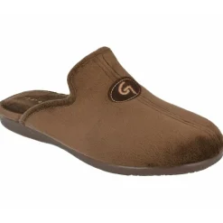 Zapatilla Chinela De Garzon En Tejido Confortable De Dacha Con Suela De Caucho Y Horma De Ancho Especial