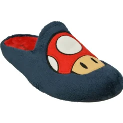 Zapatilla Chinela De Garzon En Pano De Terciopelo Estampado Seta Con Planta De Descanso Extraible Y Piso De Caucho