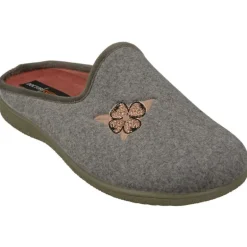 Zapatilla Chinela Del Doctor Cutillas En Pano Liso Con Bordado, Planta Anatomica De Descanso Extraible Y Piso De Caucho