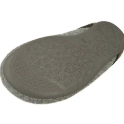 Zapatilla Chinela De Pano Combinado Cuadros, Planta Anatomica Extraible Y Piso De Caucho En Horma De Ancho Especial