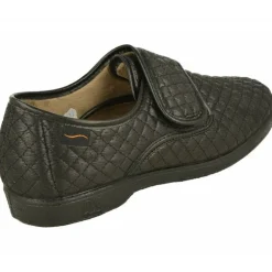 Zapatilla Velcro Del Doctor Cutillas En Pano Pespunteado Y Piso Esponjoso De Gran Confort